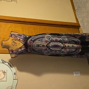 Funky People Elegant Multicolor Black Dress Size M